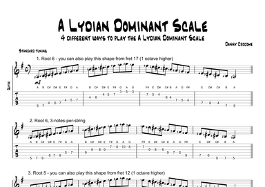 A Lydian Dominant Scale (4 Ways to Play)