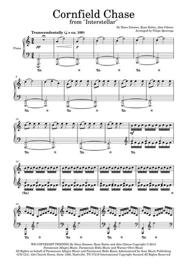 Cornfield Chase (arr. Felipe Queiroga)