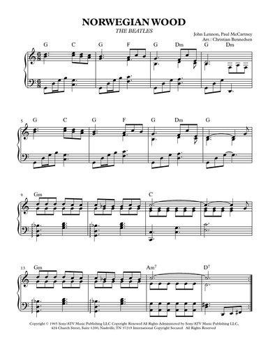 Norwegian Wood (this Bird Has Flown) (arr. Christian Bennedsen)