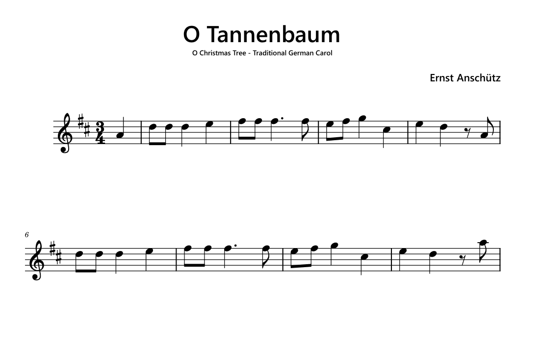 O Tannenbaum (O Christmas Tree) (arr. Funtom)