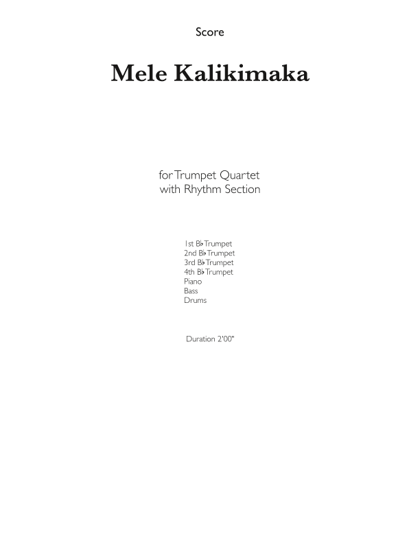 Mele Kalikimaka (arr. Ryan Beard)