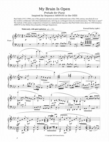My Brain Is Open (Prelude for Piano)