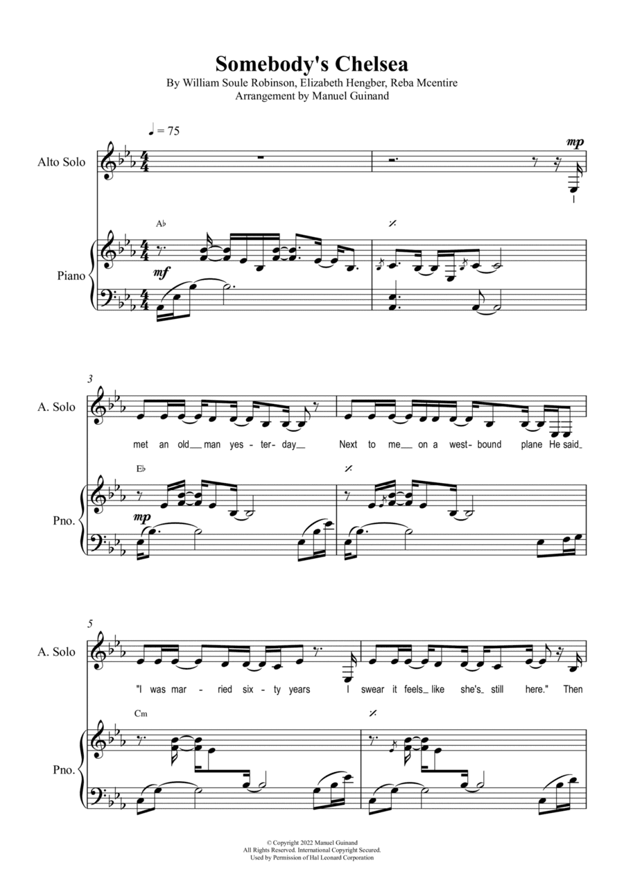 Somebody S Chelsea (arr. Manuel Guinand)
