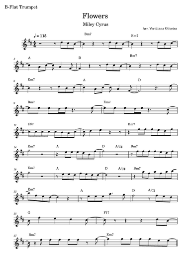 Flowers (arr. Veridiana Oliveira)
