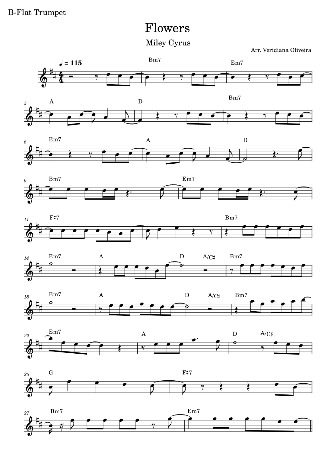 Flowers (arr. Veridiana Oliveira)