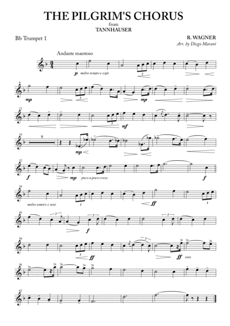 The Pilgrim's Chorus for Brass Quintet (arr. Diego Marani)