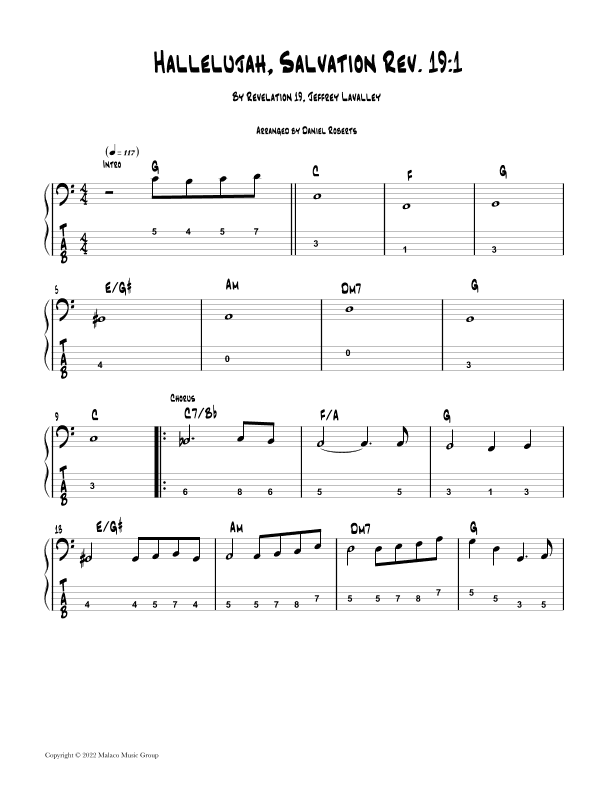 Hallelujah, Salvation (arr. Daniel Roberts)