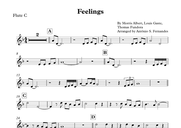 Feelings (?dime?) (arr. Antônio S. Fernandes)