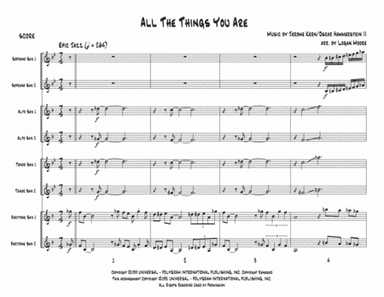 All The Things You Are (arr. Logan Moore)