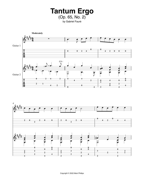 Tantum Ergo (arr. Mark Phillips)