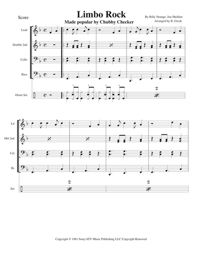 Limbo Rock (arr. Brian G Gresh)