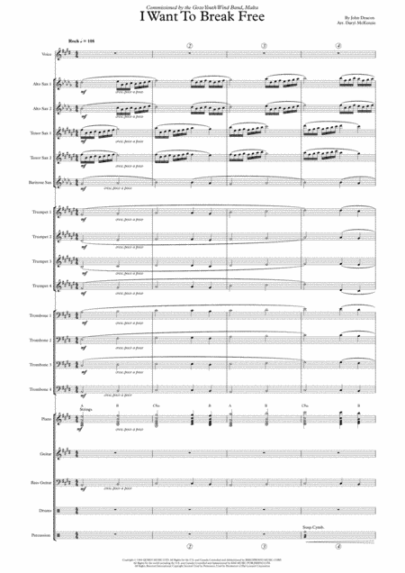I Want To Break Free (arr. Daryl McKenzie)
