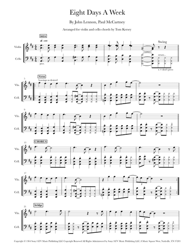 Eight Days A Week (arr. Tom Kersey)
