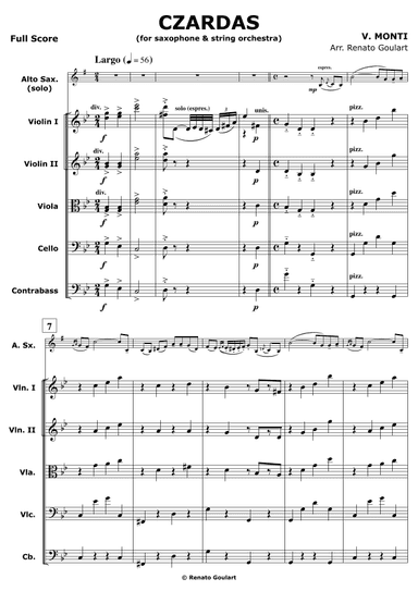 Czardas (arr. Renato Goulart)