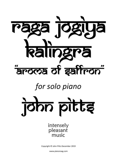 Raga Jogiya Kalingra "Aroma of Saffron"