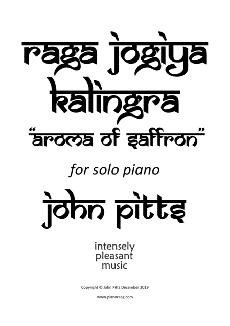Raga Jogiya Kalingra "Aroma of Saffron"