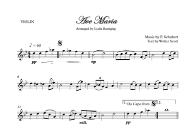 Ave Maria (arr. Dr Lydia Buttigieg)