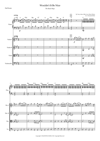 Wouldn't It Be Nice (arr. Fernando Britto)