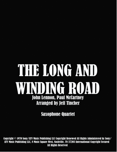 The Long And Winding Road (arr. Jeff Tincher)