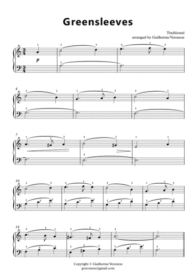 Greensleeves (arr. Guilherme Veroneze)