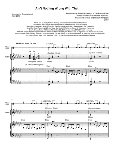 Ain't Nothin' Wrong With That (arr. Gregory Lee Harrell)