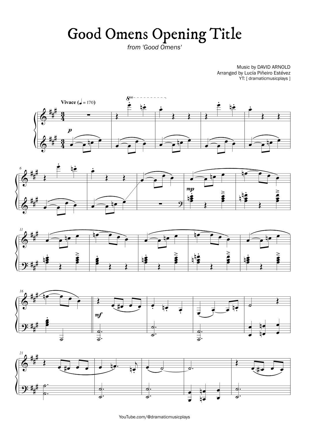 Good Omens (arr. Lucía Piñeiro Estévez)