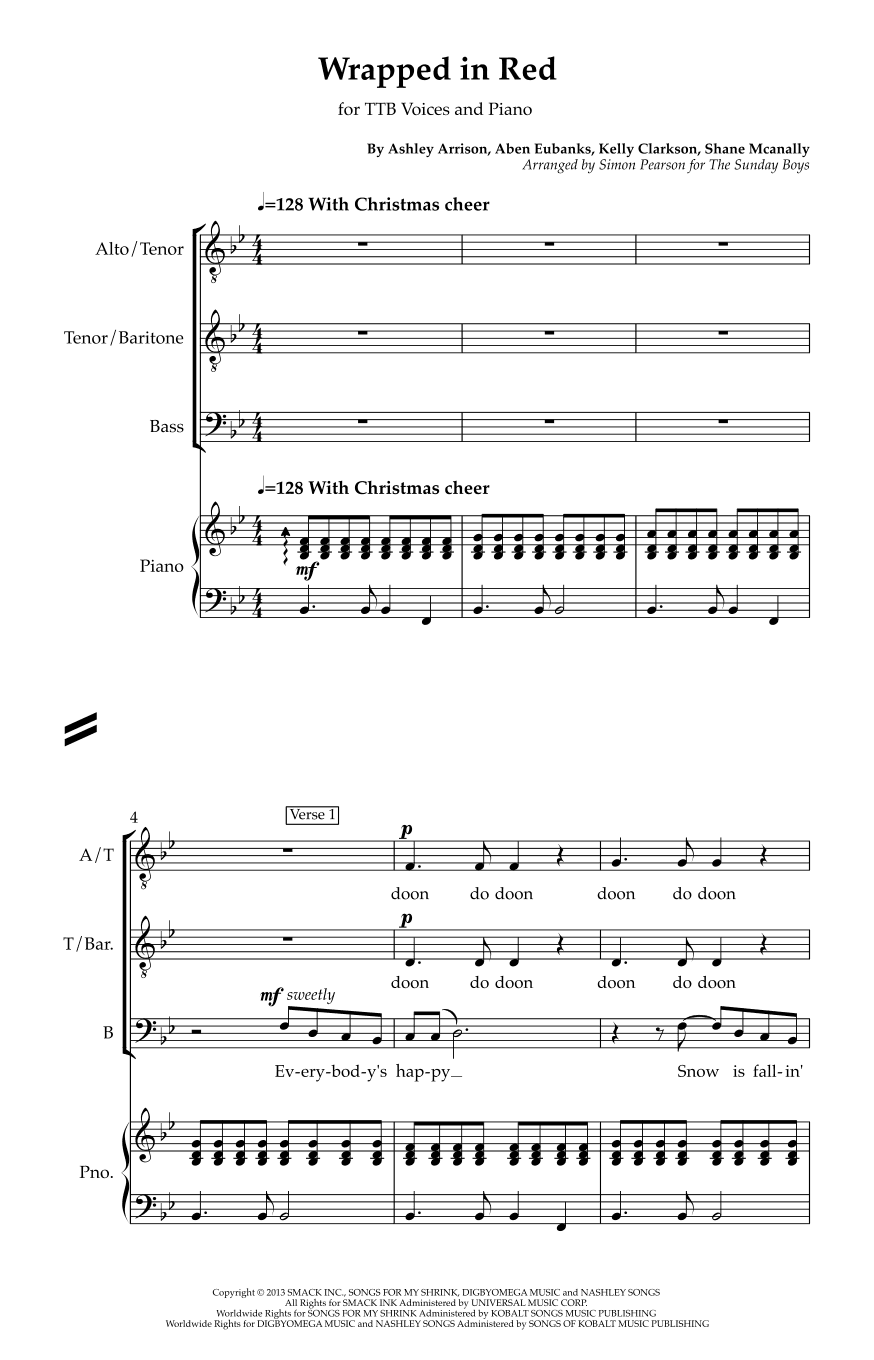 Wrapped In Red (arr. Simon Pearson)
