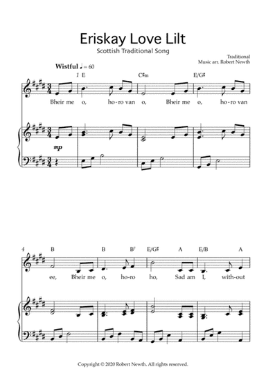 Eriskay Love Lilt (Traditional Scottish Song) (arr. Robert Newth)