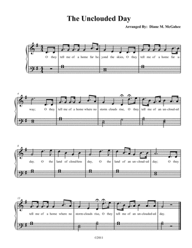 The Unclouded Day (arr. Diane M. McGahee)