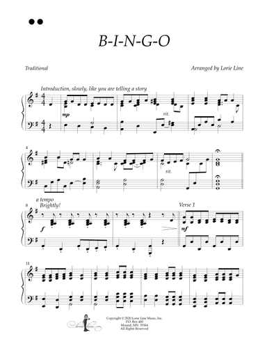 B-I-N-G-O (arr. Lorie Line)