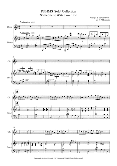 Someone To Watch Over Me (arr. Kevin P Holdgate)