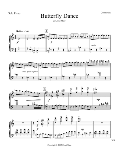 Butterfly Dance - Piano Solo
