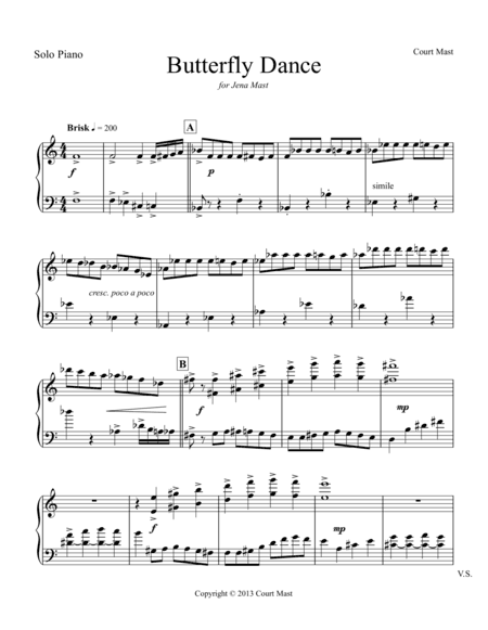 Butterfly Dance - Piano Solo