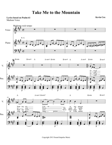 Take me to the mountain - Medium voice