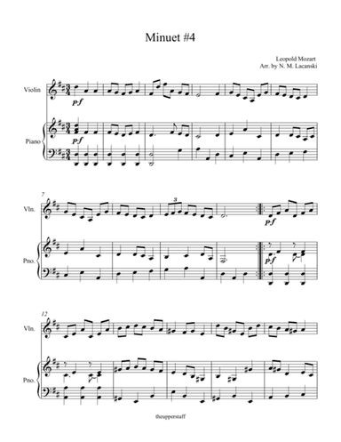 Minuet #4 (arr. Nick Lacanski)