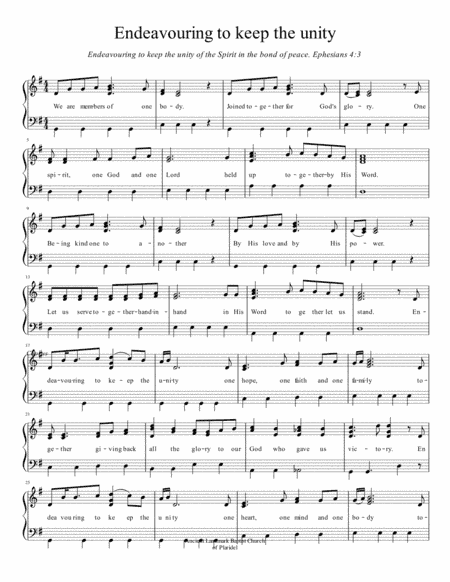 Endevouring to Keep the Unity