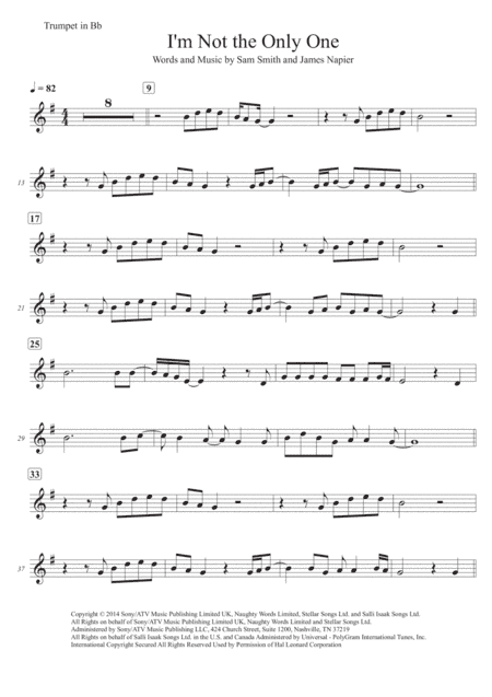 I'm Not The Only One (arr. Ken Chow)