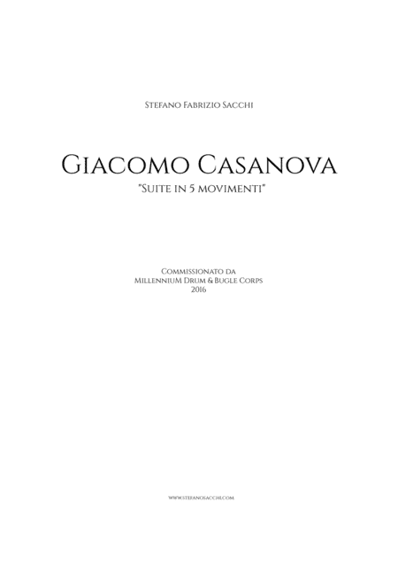 Giacomo Casanova - Collector Edition - Study Score