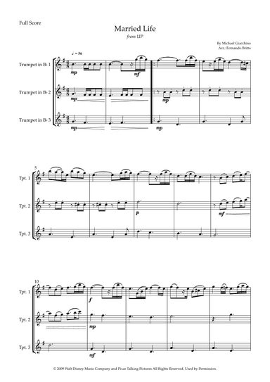 Married Life (arr. Fernando Britto)