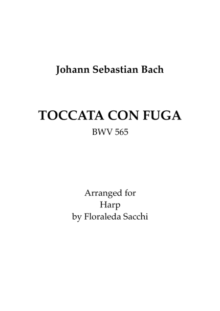 Toccata e Fuga BWV 565 (arr. Floraleda Sacchi)