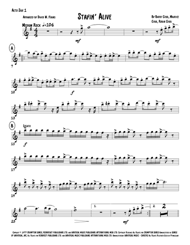 Stayin' Alive (arr. David W. Young)