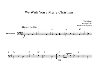 We Wish You a Merry Christmas (arr. Gildson Cerqueira)