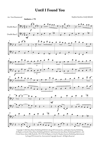 Until I Found You (arr. Tom Drummond)