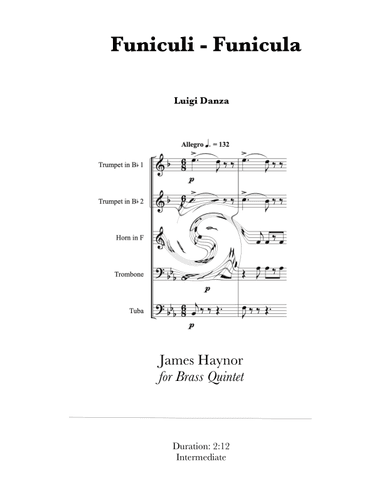 Funiculi - Funicula for Brass Quintet (arr. James Haynor)
