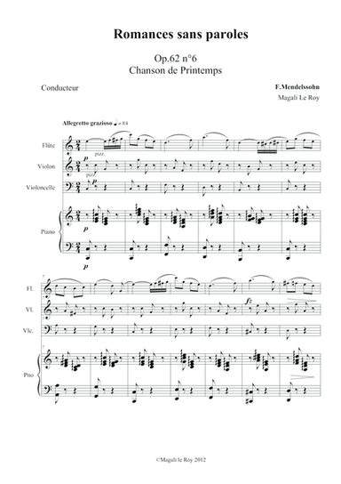 Chanson de printemps (Spring-Song) (arr. Magali Le Roy)