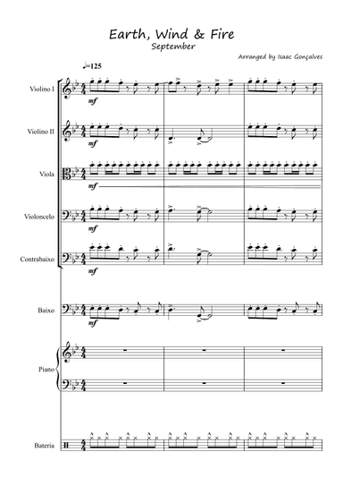 Earth, Wind And Fire (arr. Isaac Gonçalves)