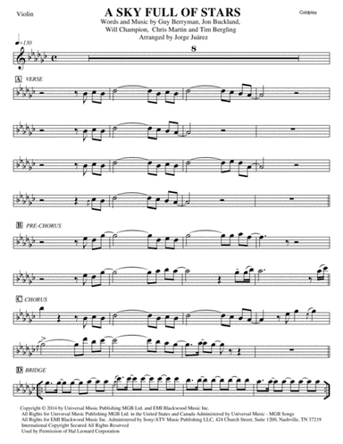 A Sky Full Of Stars (arr. Jorge Juárez)