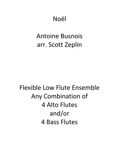 Noël (arr. Scott Zeplin)