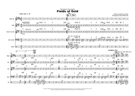 Fields Of Gold (arr. Daryl McKenzie)