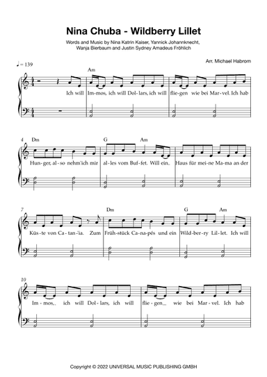 Wildberry Lillet (arr. Michael Habrom)